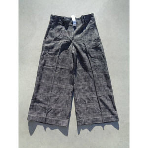 Anne Taylor Wool Blend Wide Leg Cropped Plaid Slacks Pants. 6 NWT